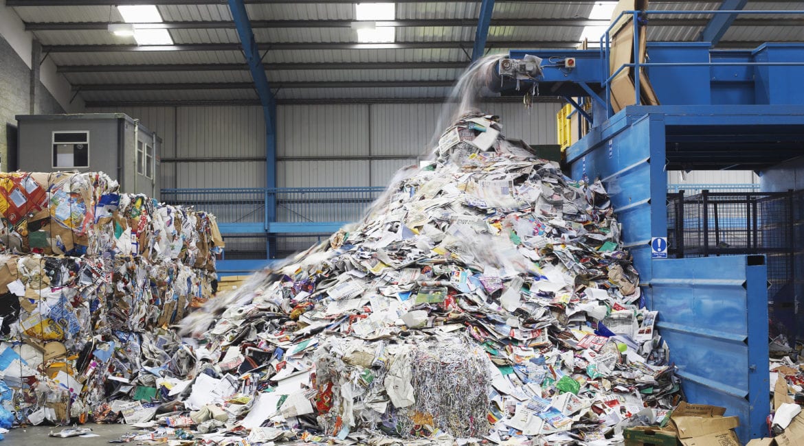 what happens to recycled waste
