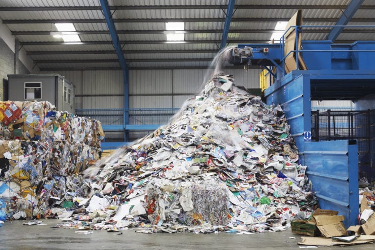 what happens to recycled waste