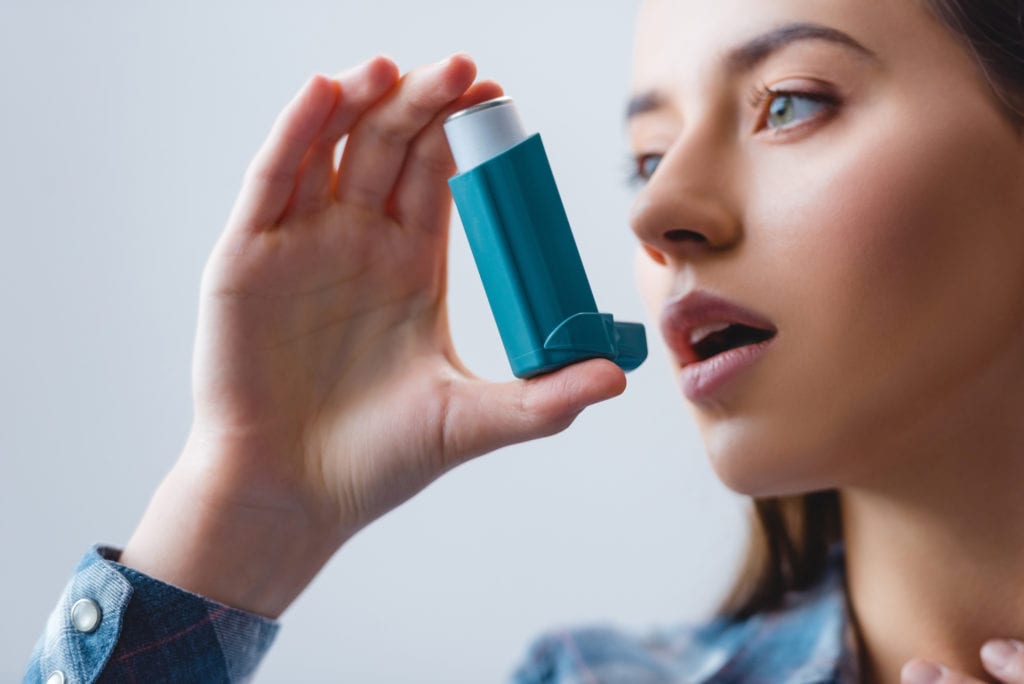 woman inhaler recycling scheme