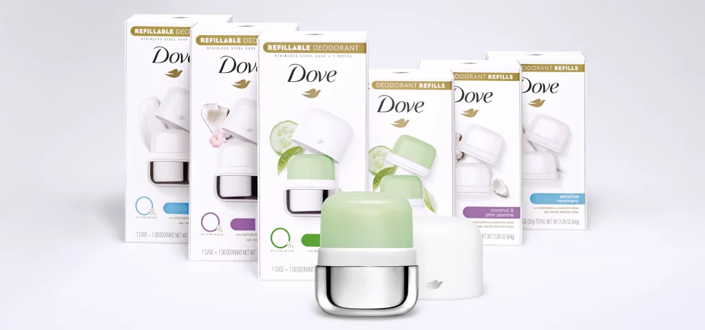 dove refillable packaging