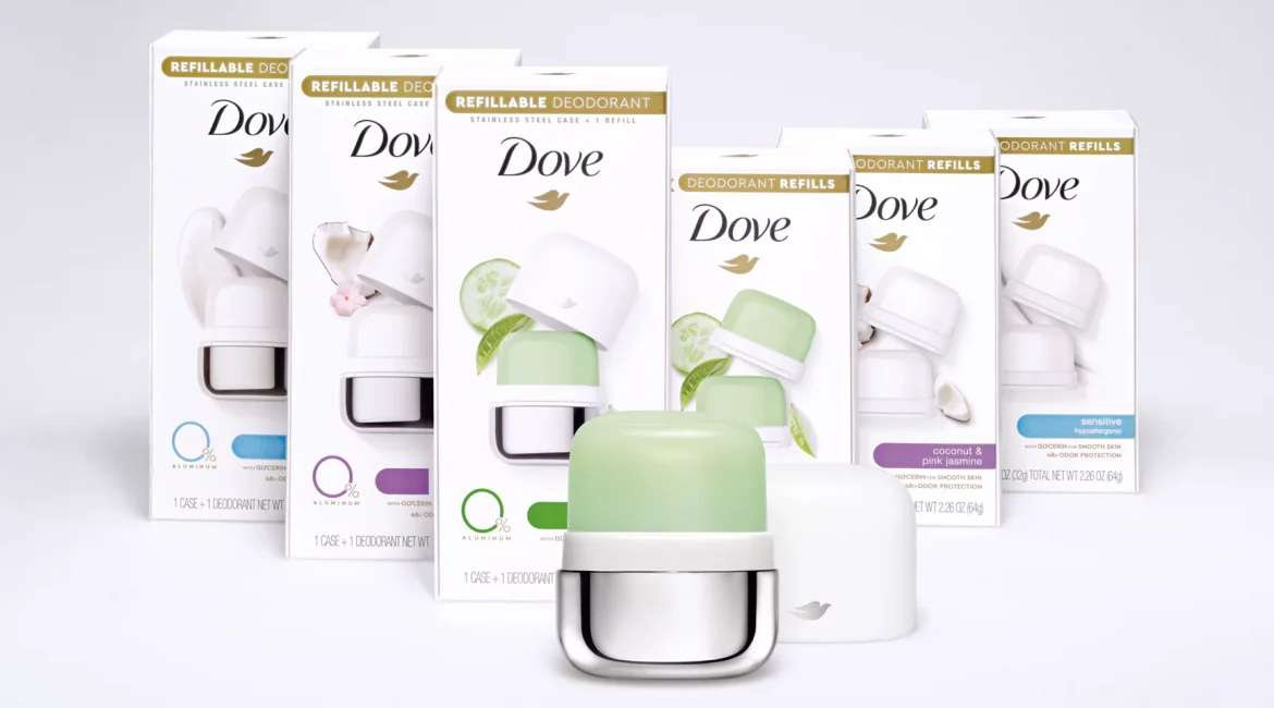 dove refillable packaging