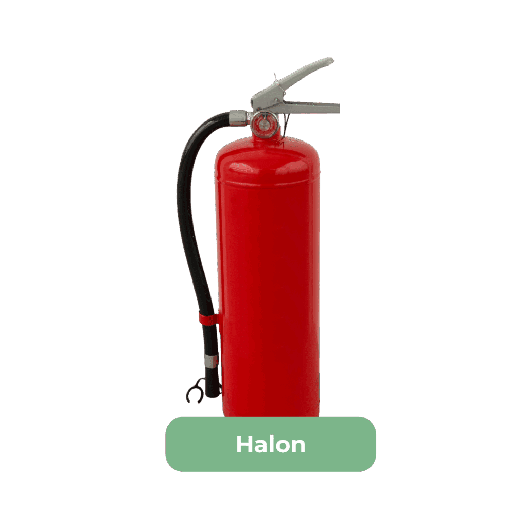 Halon fire extinguisher disposal