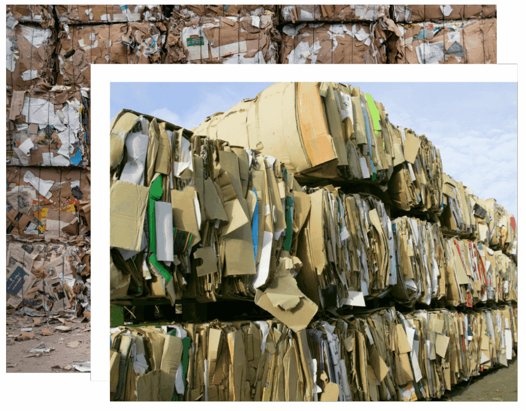 Cardboard and paper recycling