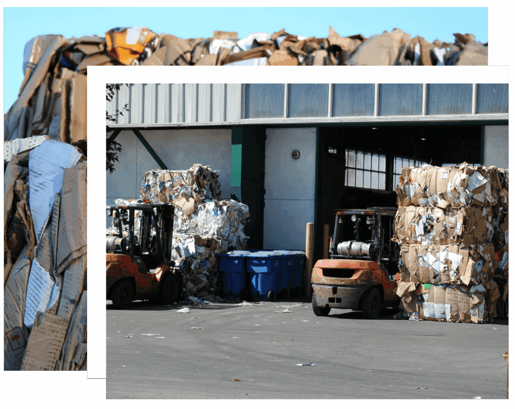 Mill size bale recycling